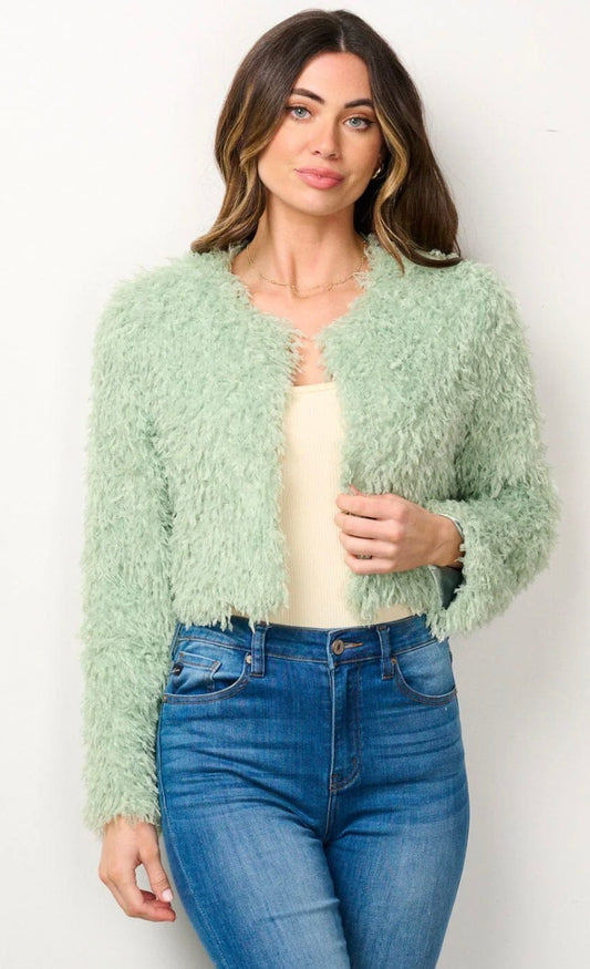 Buy The Paint In The Color Of Your Eyes Cropped Jacket