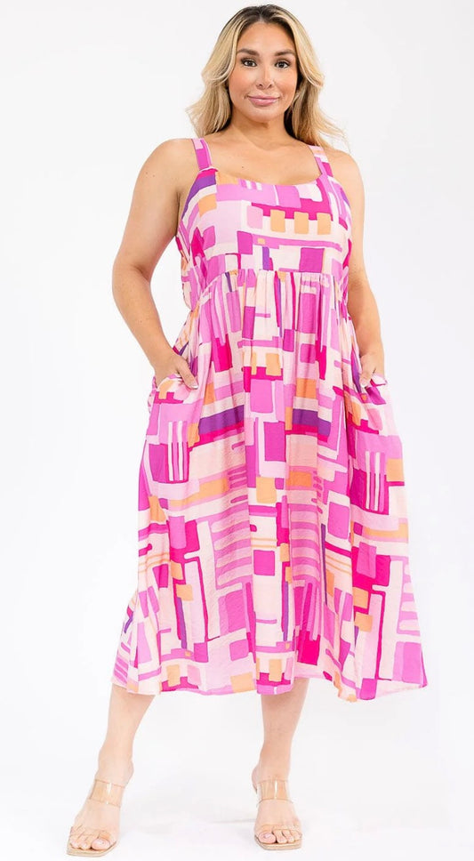 Bubblegum Glow Maxi Dress