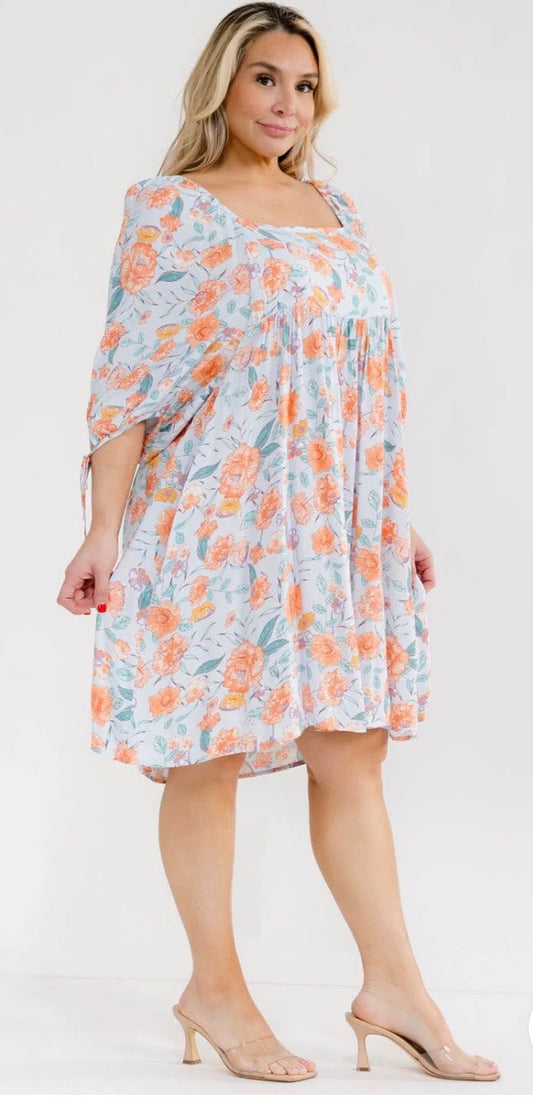 Peach Blossom Breeze Dress