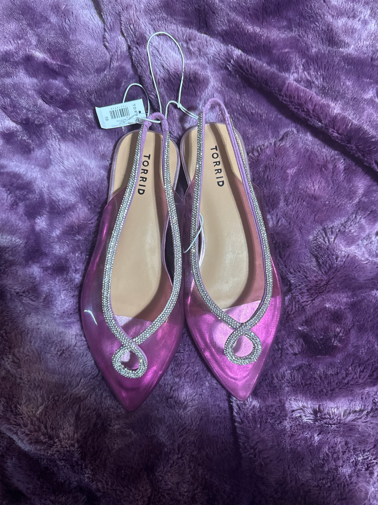 Torrid NWT Jelly Flats Size 10 Wide Width