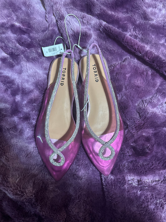 Torrid NWT Jelly Flats Size 10 Wide Width
