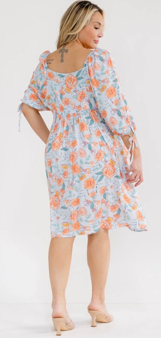 Peach Blossom Breeze Dress