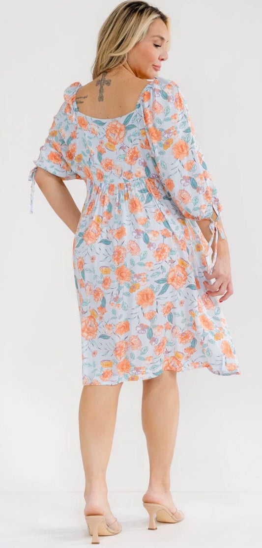 Peach Blossom Breeze Dress