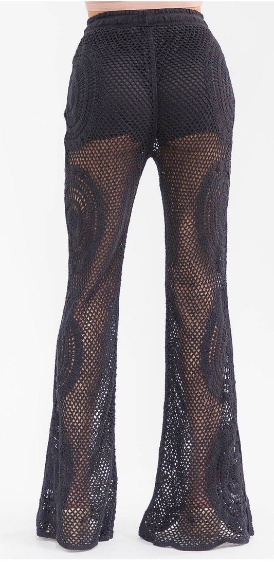 One For The Goth Baddies Crochet Pants