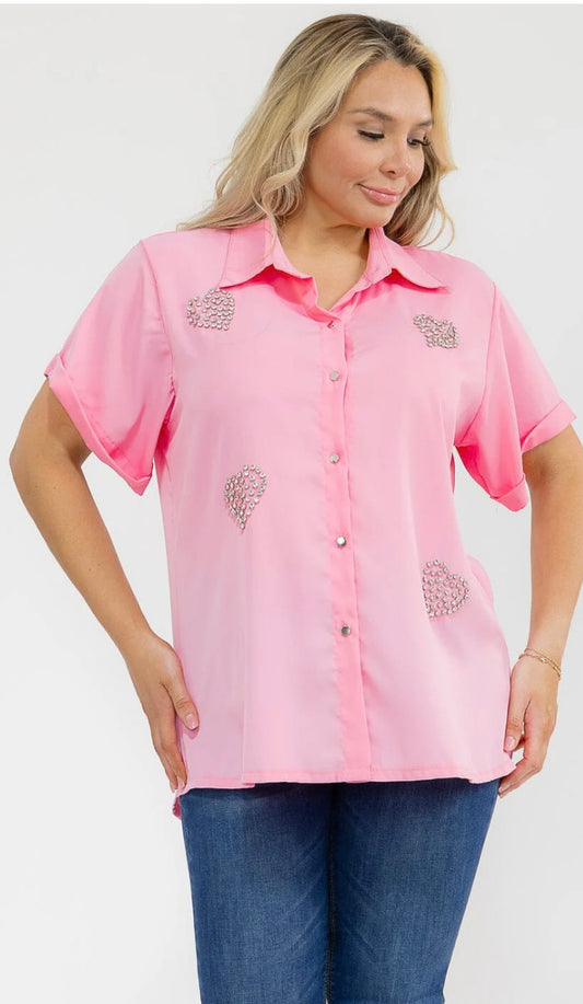 Blush Crush Heart Shirt