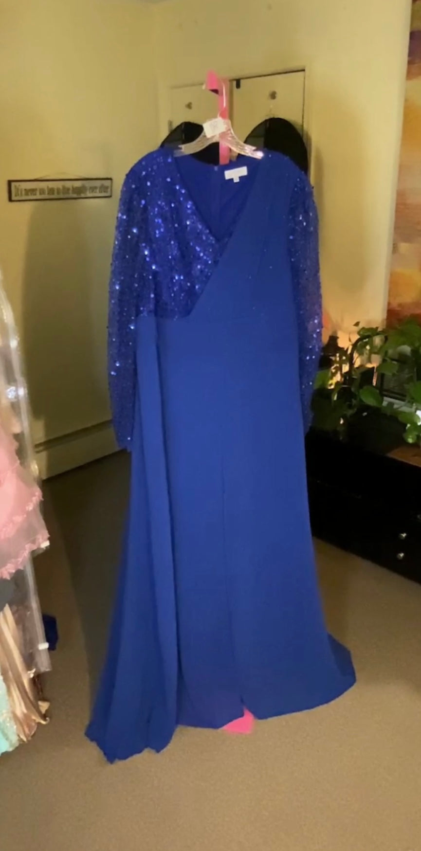 Formal Blue Jumpsuit Dress Size 5XL