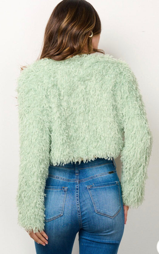 Buy The Paint In The Color Of Your Eyes Cropped Jacket