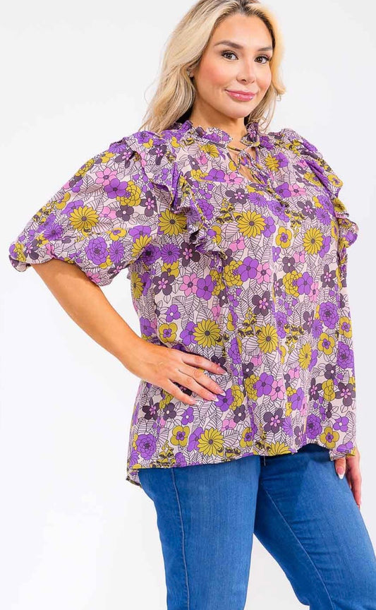 Tea Time Garden Party Blouse