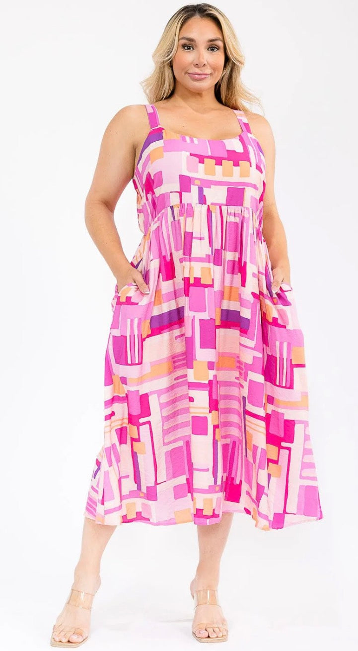 Bubblegum Glow Maxi Dress