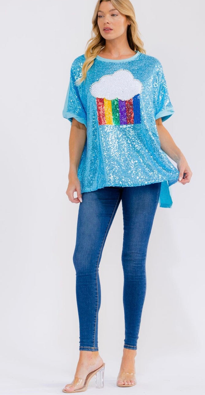 Rainbow Dreams Sequin Top